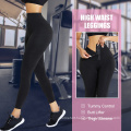 in stock adjustable high waist elistic work out legging with waist trainer